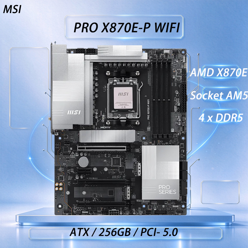 MSI PRO X870E-P WIFI Moederbor - X870E Atx Motherboard recensie en prijs