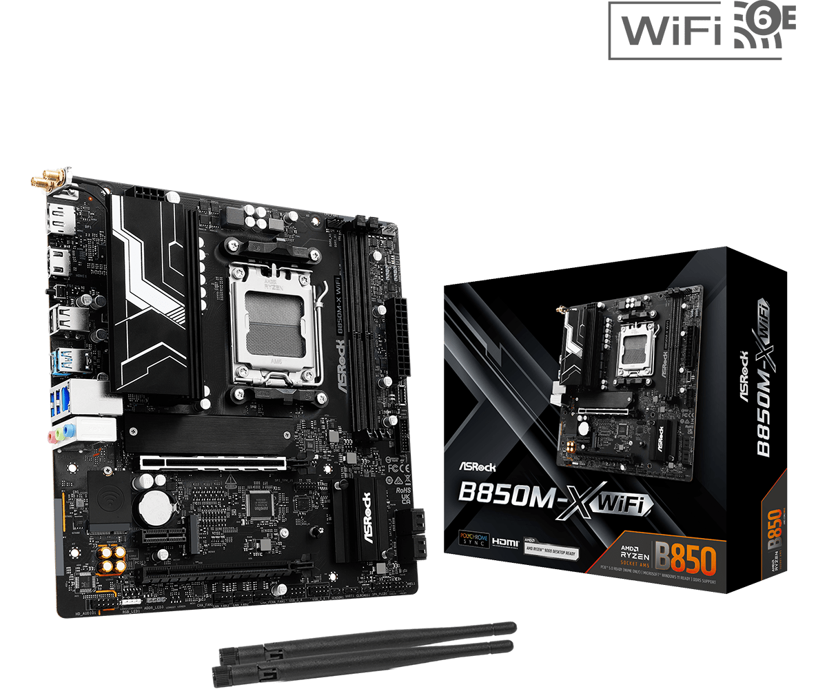 ASROCK Nieuwe B850M-X WIFI 6E  - X870E Atx Motherboard recensie en prijs